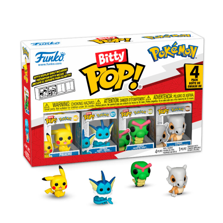 blister 4 figuras bitty pop pokemon pikachu blister 4 figuras bitty pop pokemon pikachu