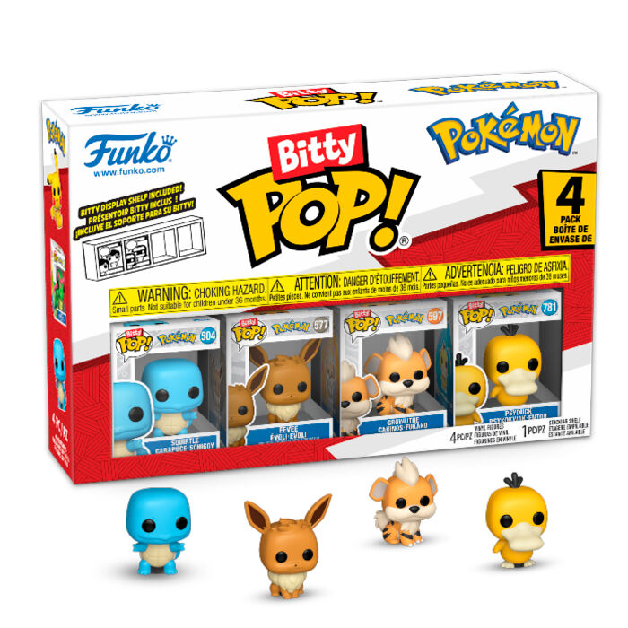 blister 4 figuras bitty pop pokemon squirtle blister 4 figuras bitty pop pokemon squirtle
