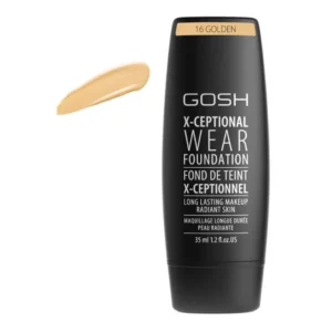 gosh x ceptional wear foundation long lasting makeup 16 golden 35ml