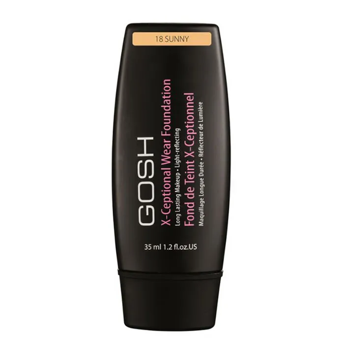 gosh x ceptional wear foundation long lasting makeup 18 sunny 35ml gosh x ceptional wear foundation long lasting makeup 18 sunny 35ml