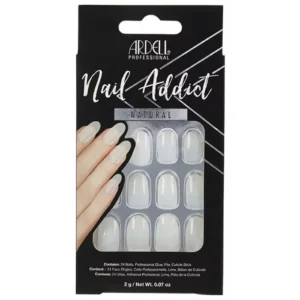 ardell nail addict natural oval false nails