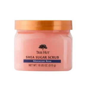 tree hut shea sugar scrub moroccan rose 510g