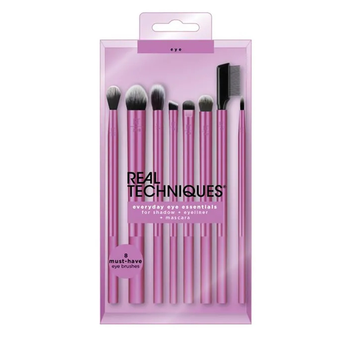 real techniques everyday eye essentials set 8 pieces real techniques everyday eye essentials set 8 pieces