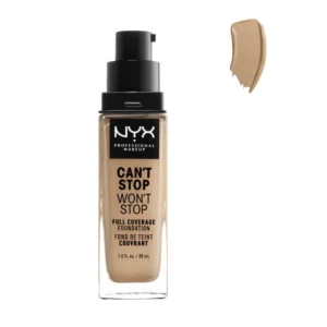 nyx can´t stop won´t stop full coverage foundation soft beige 30ml