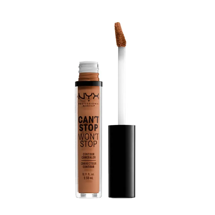 nyx can´t stop won´t stop full coverage contour concealer mahogany 3,5ml nyx can´t stop won´t stop full coverage contour concealer mahogany 3,5ml