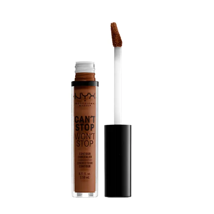 nyx can´t stop won´t stop full coverage contour concealer mocha 3,5ml nyx can´t stop won´t stop full coverage contour concealer mocha 3,5ml