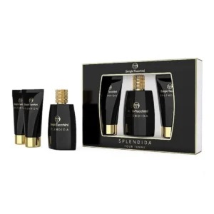 sergio tacchini splendida pour femme eau de parfum 100ml locion corporal perfumada 100ml gel de baó 100ml