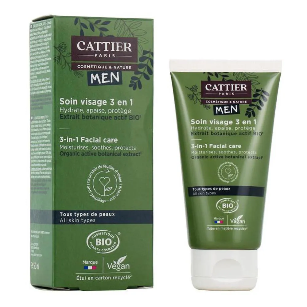 cattier paris cattier homme cuidado facial 3 en 1 50ml cattier paris cattier homme cuidado facial 3 en 1 50ml