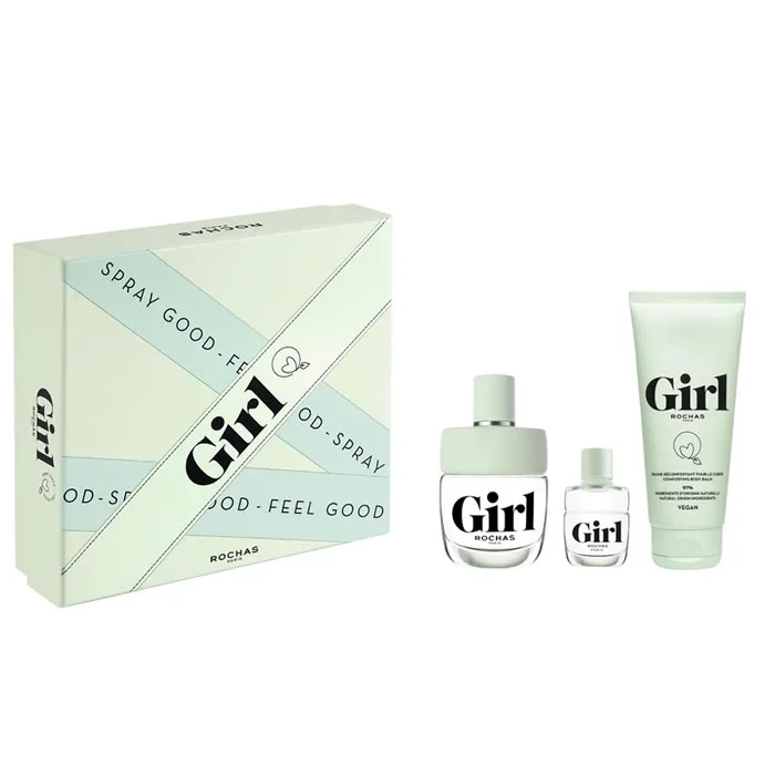 rochas girl eau de toilette spray 100ml set 3 pieces rochas girl eau de toilette spray 100ml set 3 pieces