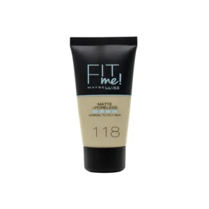 maybelline fit me matte + poreless foundation 118 nude 30ml