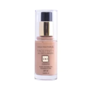 max factor facefinity 3 in 1 primer, concealer and foundation spf20 85 caramel 30ml