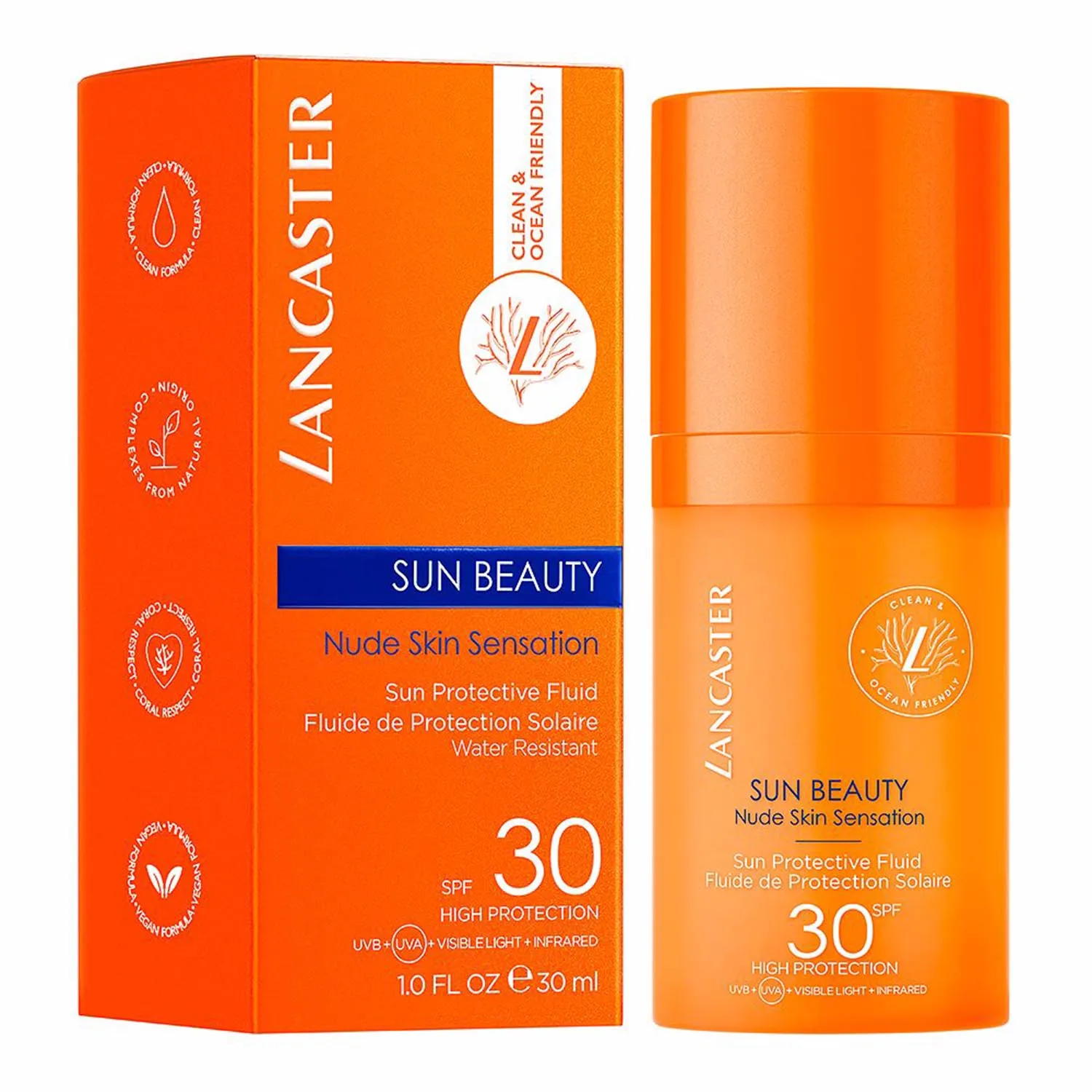 lancaster sun beauty fluido facial protector spf30 30ml lancaster sun beauty fluido facial protector spf30 30ml