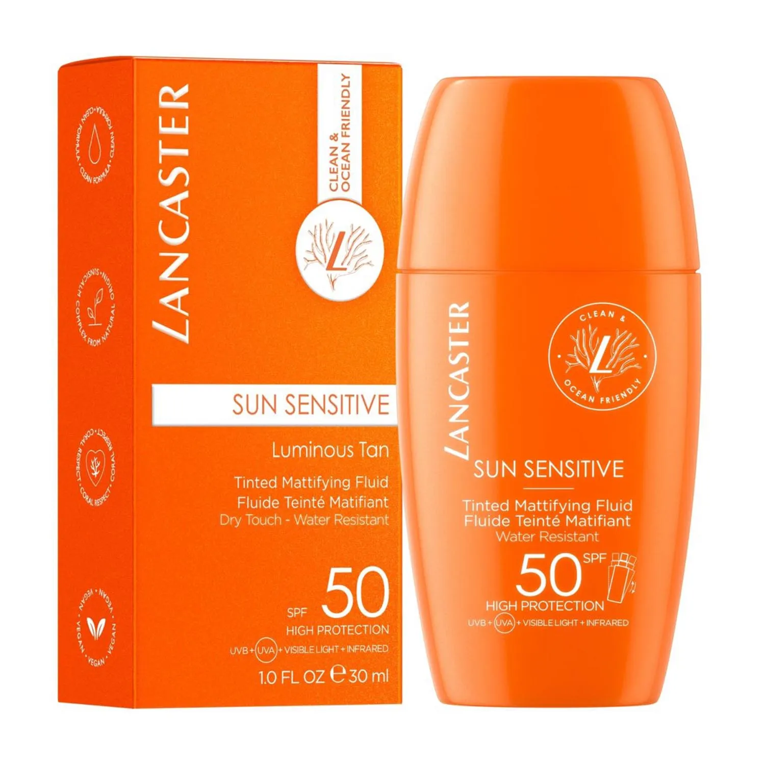 lancaster sun sensitive fluido bronceador luminoso spf50 30ml lancaster sun sensitive fluido bronceador luminoso spf50 30ml