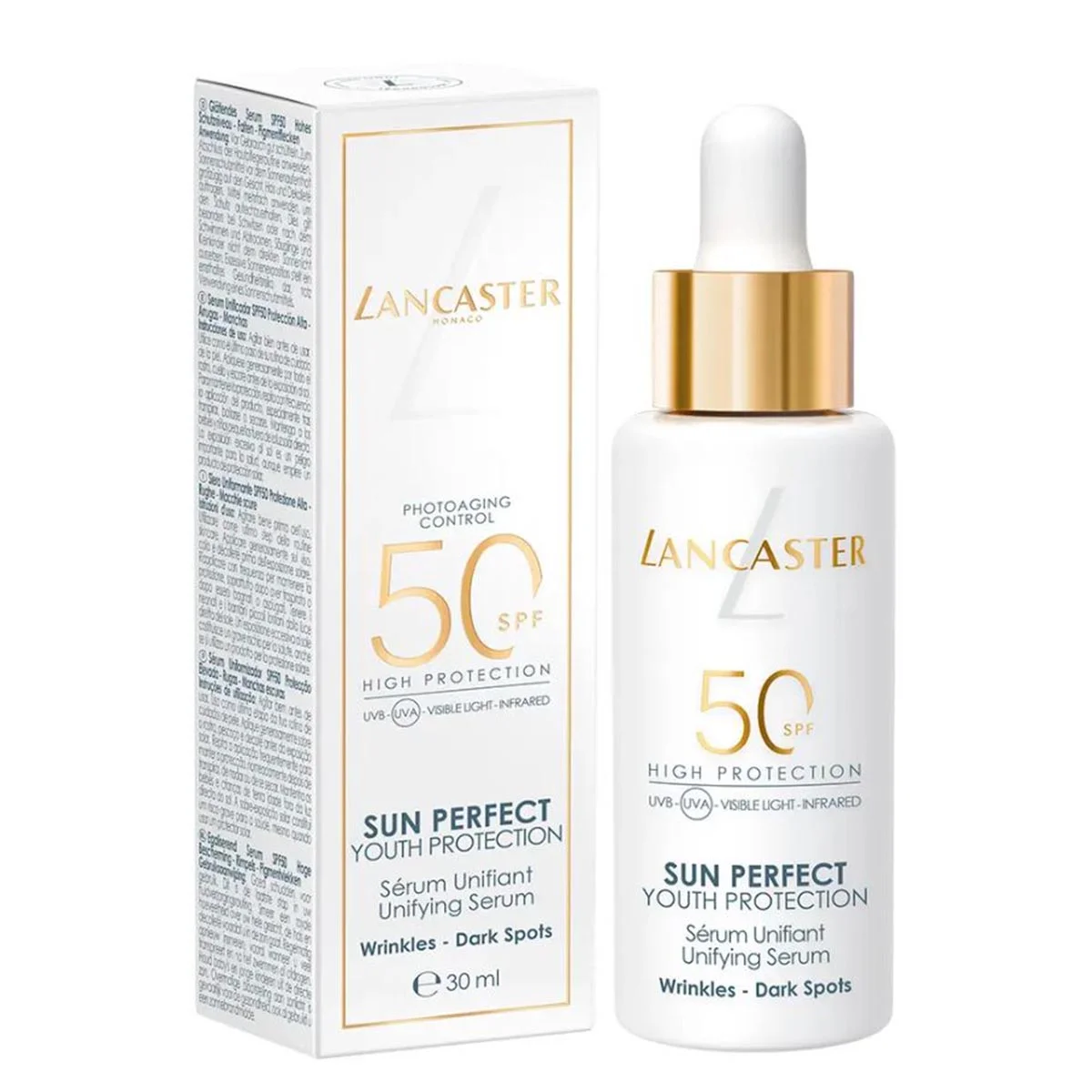 lancaster sun perfect youth protection unifying serum dark spots spf50 30ml lancaster sun perfect youth protection unifying serum dark spots spf50 30ml