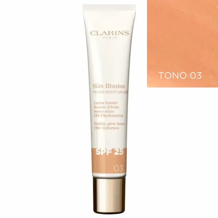 clarins skin illusion tinted moisturizer spf25 03 40ml clarins skin illusion tinted moisturizer spf25 03 40ml