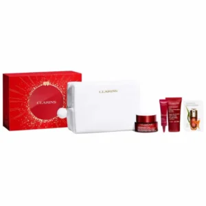 clarins super restorative day cream all skin types 50ml set 5 pieces