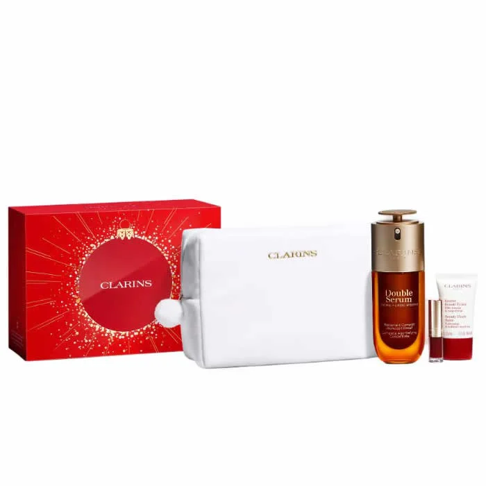 clarins double serum 75ml set 4 pieces clarins double serum 75ml set 4 pieces