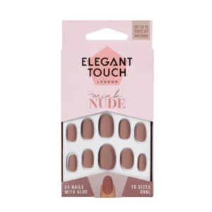 elegant touch polish nude nails mink