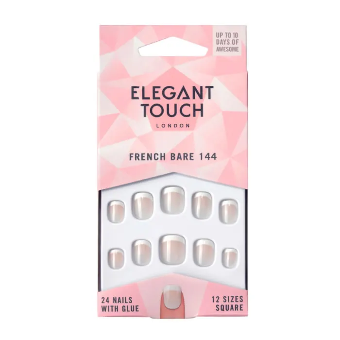 elegant touch natural french bare 144 xs elegant touch natural french bare 144 xs