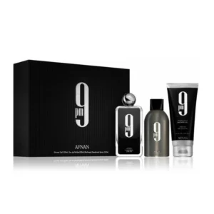 afnan 9 eau de parfum 100un gel de baño 200ml desodorante 250ml spray