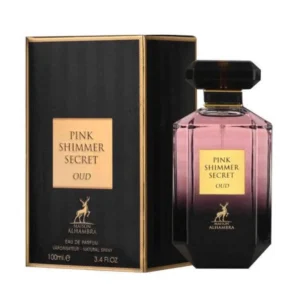 maison alhambra pink shimmer secret oud eau de parfum 100ml
