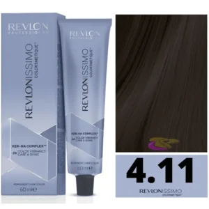 revlon revlonissimo colorsmetique 4,11 medium chestnut intense ash 60ml