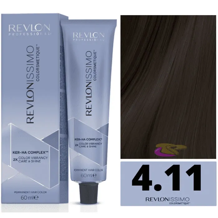 revlon revlonissimo colorsmetique 4,11 medium chestnut intense ash 60ml revlon revlonissimo colorsmetique 4,11 medium chestnut intense ash 60ml