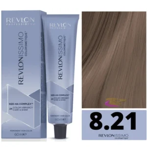 revlon revlonissimo colorsmetique 8,21 light blonde iris ash 60ml