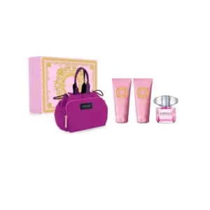 versace bright crystal eau de toilette spray 90ml set 4 pieces