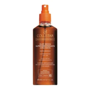 collistar super tanning dry oil water resistant spf15 200ml