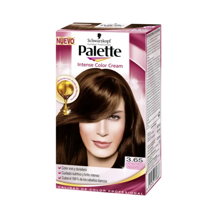 schwarzkopf palette intense color cream 3.65 brown chocolat schwarzkopf palette intense color cream 3.65 brown chocolat