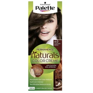schwarzkopf palette naturals color creme 4.0 medium chestnut