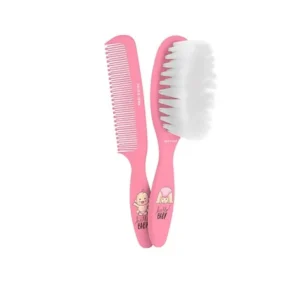 beter baby brush and comb set pink