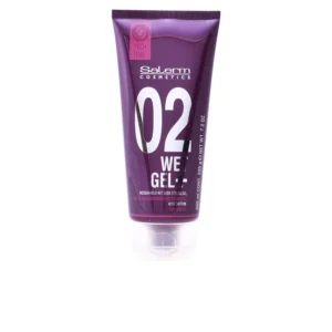 salerm cosmetics wet gel + medium hold wet look styling gel 200ml
