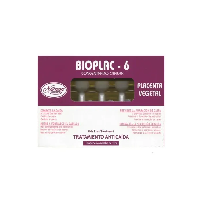 nurana bioplac 6 anti hair loss treatment ampoules 6x10ml nurana bioplac 6 anti hair loss treatment ampoules 6x10ml